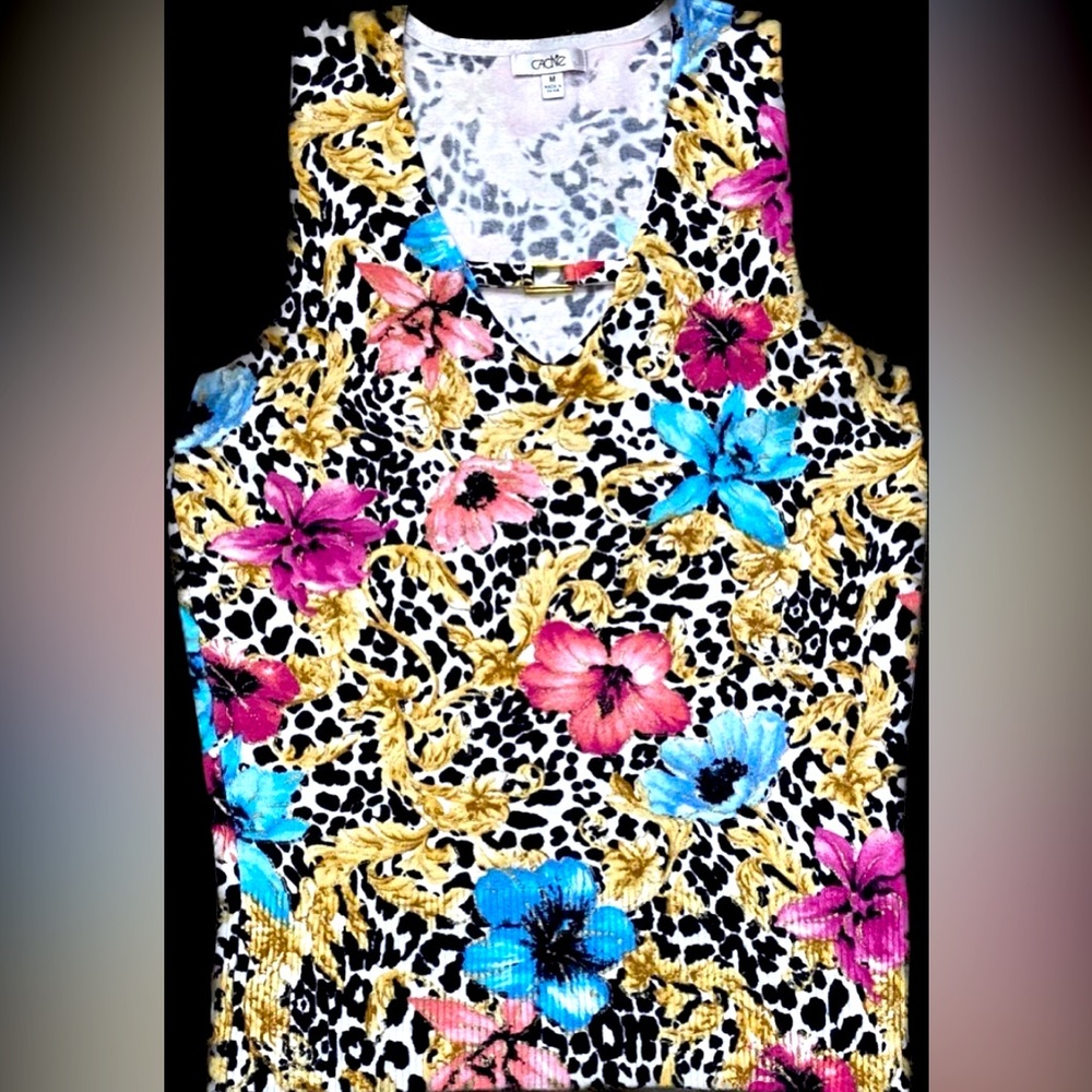 CACHE ❤️❤️ SLEEVELESS KNIT TOP - Picture 1 of 4